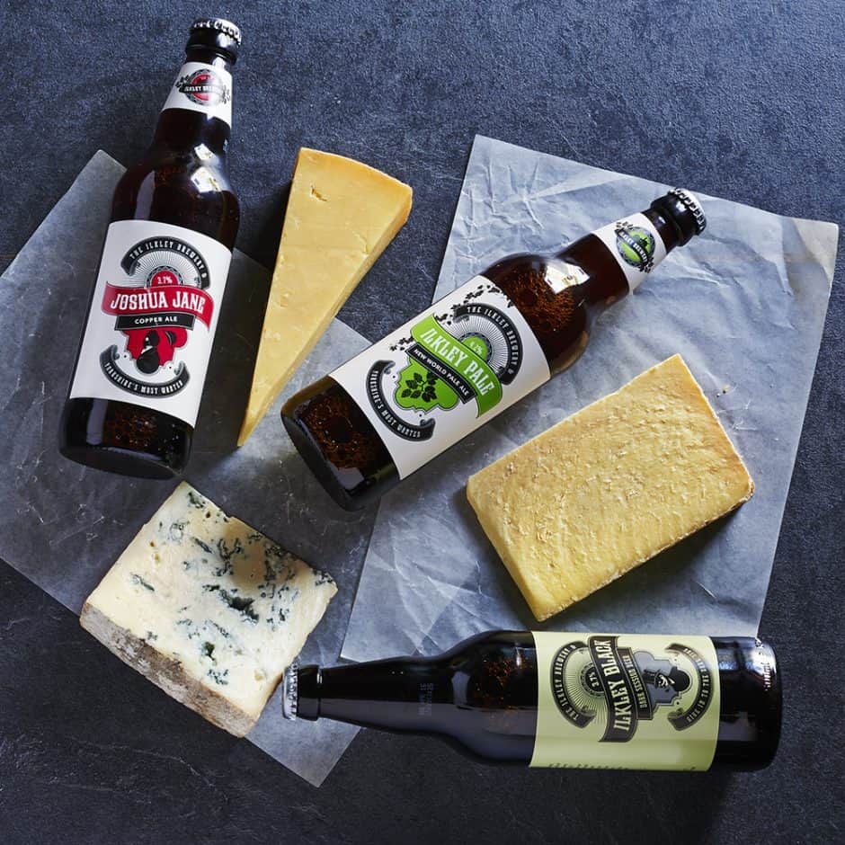 Beer and cheese selection