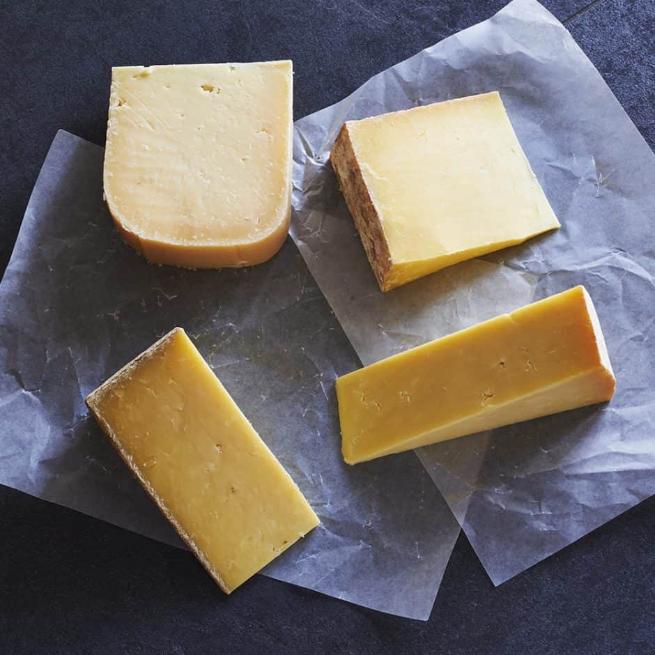 Cheddar cheese selection box