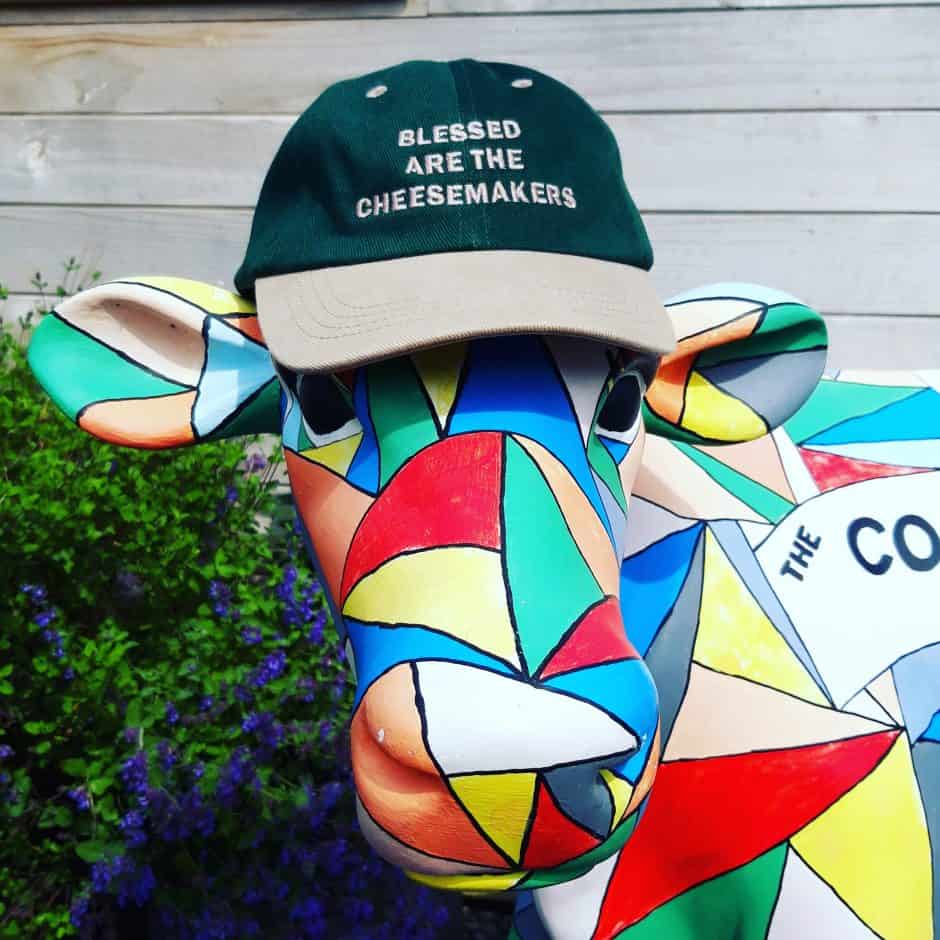 Cow with cheese cap