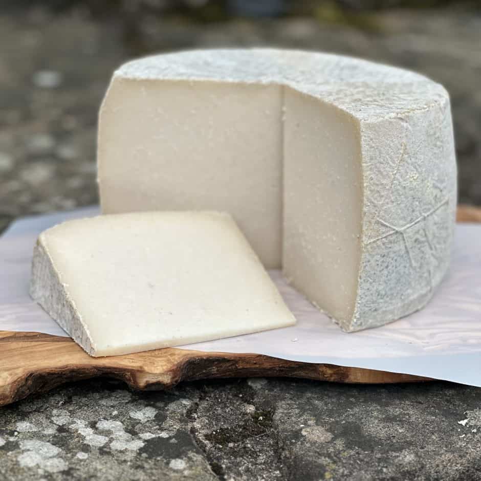 Chevin Goat Cheese slice and wheel