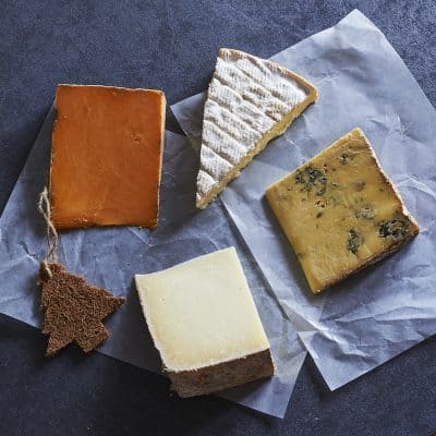 Christmas with twist cheese selection box