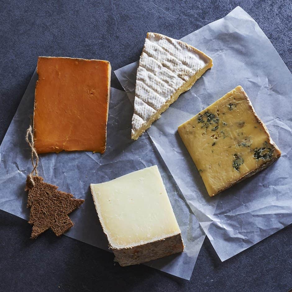 Christmas with twist cheese selection box