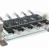 Clear Raclette Grill for 10 People
