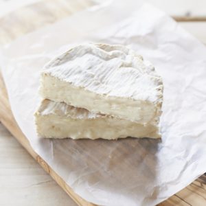 Tunworth cheese cut open